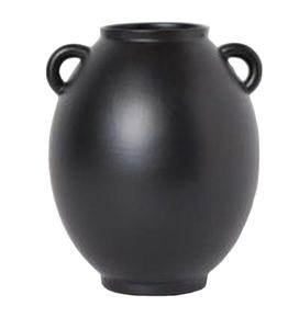 Florero de hierro de lujo para el hogar, sala de estar, cama, habitación de invitados, decoración, Color negro, diseño elegante, Material de hierro con mango - Product Image 1