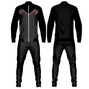 Chándal de sublimación para hombre con cremallera, corte ajustado, cómodo, para entrenamiento, gimnasio, correr y rendimiento atlético. - Product Image 1