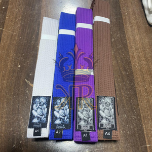 Cinturones de Jiu Jitsu Brasileño Bjj Gi Hechos a Medida para Hombres y Mujeres con Logotipo y Etiqueta Personalizados para Ropa de Artes Marciales - Product Image 3