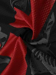 Expédition rapide Maillot de football en mesh surdimensionné Streetwear Col en V T-shirt de sport Vente en gros OEM - Product Image 3