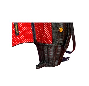 Handmade Penguin Shaped Rattan Crossbody <b>Bag</b> Plant Fiber Animal Design Portable Storage <b>Bag</b> for Kids - Product Image 4