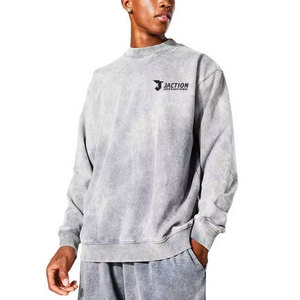 Sudaderas Básicas con Lavado Ácido para Hombre, Diseño Nuevo para Uso en Exteriores, Venta al por Mayor de Ropa de Moda - Product Image 1