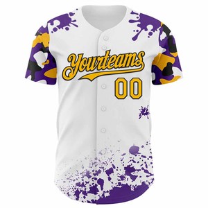 Camisetas de Béisbol Deportivas Sublimadas Personalizadas de Alta Calidad para Adultos, Manga Corta, Cuello en V, con Botones, Ropa de Equipo, Tallas Grandes - Product Image 3