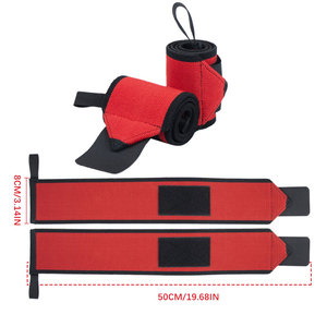 Customised Heavy Resistance Wrist Wraps Premium Quality Weightlifting Powerlifting Deadlift Gym Workout Wrist Support Wrap - Product Image 6