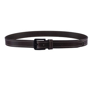 Genuine Leather Pin Buckle Belt Solid Color Casual Style Durable One-Piece Molding <b>Cow</b> Hide Material - Product Image 1