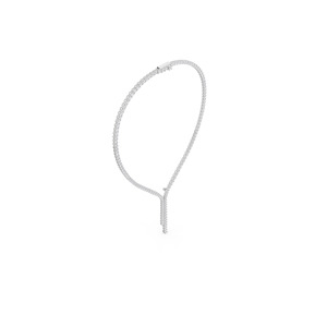 Aarinya - Pendientes de Diamantes Cultivados en Laboratorio, Modernos, de Oro, con Certificado IGI, Lujosos, Asimétricos, con Doble Borla, para Mujer, Regalo de Boda, Aniversario - Product Image 2