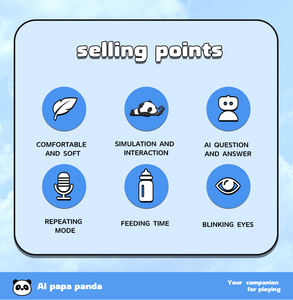 XDT AI Power <b>Talking</b> Toys Plush Learning Robot for Children 3-10 31-50cm 1000+ <b>Flashcards</b> & Games CE RoHS EN71 Certified - Product Image 6