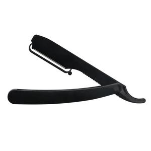 Classic Straight <b>Razor</b> Stainless Steel <b>Blade</b> Plastic Handle Barber Shop Use Male Grooming Tool <b>Single</b> <b>Blade</b> Design - Product Image 1