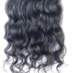 Alta calidad 12A solo donante crudo indio HD Cierre de encaje doble trama máquina cabello ondulado estilo extensiones de cabello humano - Product Image 3