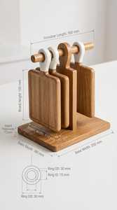 Artisan Handmade Wooden Chopping <b>Board</b> for Modern Kitchen - Product Image 3