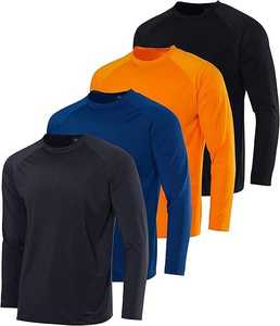 Camisetas de buceo de manga larga de poliéster/spandex transpirables, anti-UV y de alta calidad, de compresión y secado rápido. - Product Image 1