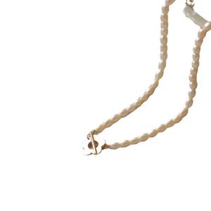 Collier pendentif fleur haut de gamme avec bouton de fleur de prunier, perle d'eau douce, perle de millet, grain de millet naturel, chaîne de clavicule - Product Image 5