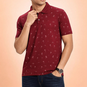 เสื้อโปโลชาย พิมพ์ลายโลโก้ทั่วตัว แขนสั้น สวมใส่สบาย เหมาะสำหรับกอล์ฟ ราคาถูก ดีไซน์ใหม่ คุณภาพสูง พิมพ์ลายแบบซับลิเมชั่น - Product Image 1