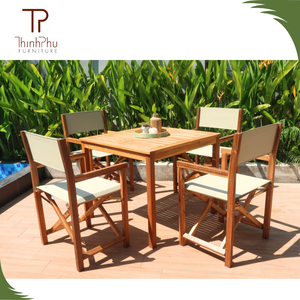 Meubles modernes en bois massif, mobilier de salle à manger contemporain pour l'extérieur, tables et chaises, écologiques, durables, faciles à nettoyer, hôtel, restaurant - Product Image 6