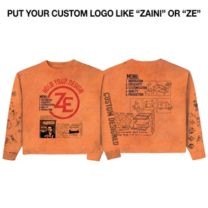 เสื้อยืดแขนสั้นผ้าฝ้ายพรีเมียม 320 GSM สีส้ม พิมพ์ลายสกรีนโลโก้ตามสั่งด้านหน้า คอกลม ทรงปกติ - Product Image 1