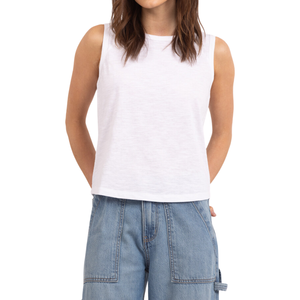 Débardeur court asymétrique sans manches en maille pour femme, coupe décontractée ample, en mélange de coton, respirant, anti-boulochage, idéal pour l'été - Product Image 6