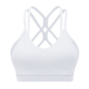 Stylish Crisscross <b>Back</b> Sports Bra With Strong Support And Lightweight Material For Yoga Running And Fitness Activities - Product Image 1