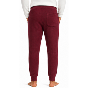 Pantalon de jogging texturé décontracté pour homme, coupe slim, en maille gaufrée épaisse, écologique et respirant, avec taille élastique et cordon de serrage - Product Image 4