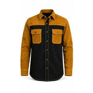 Chemise de travail FRC idéale pour le soudage et les travailleurs pétroliers, style western, chemise à manches longues pour homme, résistante aux flammes, style western, deux poches, fermeture à boutons-pression - Product Image 2