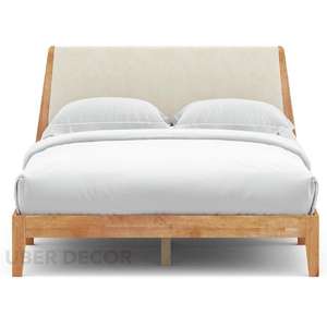 Maplemist เตียงแพลตฟอร์มตกแต่งที่ปรับแต่งได้สำหรับห้องนอนร่วมสมัย - Product Image 5