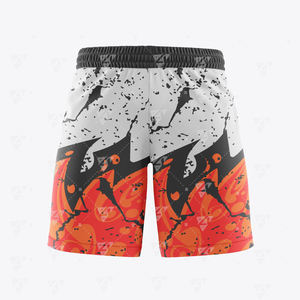 Shorts de bain homme personnalisés à taille élastique mi-haute, séchage rapide, imprimés par transfert thermique, style urbain, anti-plis, pour la plage - Product Image 1