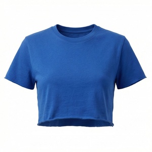 Top Corto Informal con Diseño Tie Dye para Mujer, Camiseta de Secado Rápido, Ropa Deportiva Moderna y Elegante para Gimnasio - Product Image 1