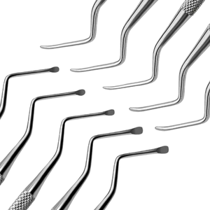 Juego de 5 Curetas de Doble Extremo de Acero Inoxidable, Instrumentos Quirúrgicos Dentales Manuales # 84- # Kit 88 - Product Image 6