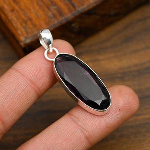 Pendentif en améthyste, argent sterling 925, fait main, charmant, améthyste naturelle, bijou cadeau pour elle - Product Image 4