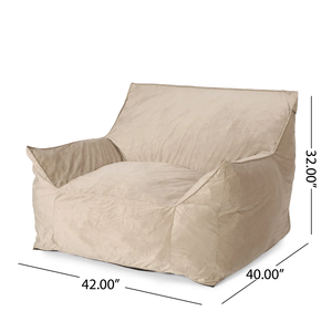 Nouveau fauteuil relaxant en forme de pouf incurvé, en velours, avec éponge haute densité, pouf MD25, canapés poufs, meubles de salon - Product Image 4