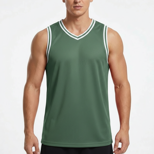 Camiseta Deportiva sin Mangas para Hombre, Malla Transpirable de Secado Rápido, para Baloncesto, Gimnasio, Running, Entrenamiento, Venta al Por Mayor - Product Image 1