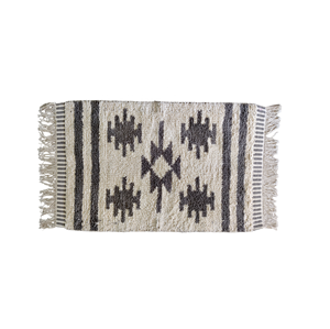 Alfombra Moderna de Alta Calidad, Jacquard Abstracto, Poliéster/Algodón, Tejida, Apta para Mascotas, Hecha a Mano, de Pared a Pared, Bordada, de Pelo Cortado - Product Image 1