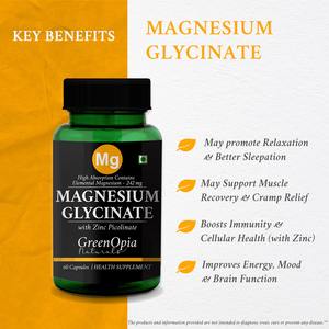 Capsules de magnésium glycinate, zinc, KSM-66 Ashwagandha, mélange minéral à base de plantes, capsules végétariennes |   Complément alimentaire en marque privée - Product Image 3