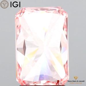เพชร CVD ทรงเรเดียนท์ สีชมพูสดใส ขนาด 2.00 กะรัต ความสะอาดระดับ VS1 พร้อมใบรับรอง IGI สำหรับเครื่องประดับดีไซเนอร์ - Product Image 4