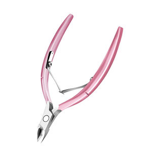 Coupe-ongles professionnel en acier inoxydable de qualité supérieure, à ouverture large et courbée, avec logo personnalisé, best-seller pour les salons de beauté et la manucure - Product Image 1