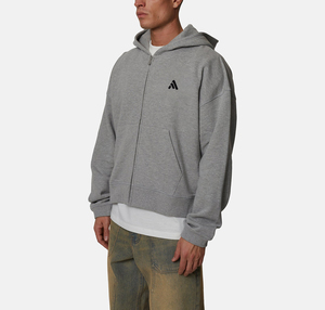 Vente en gros de sweats à capuche unisexes surdimensionnés personnalisés, de luxe, de haute qualité, avec fermeture éclair, par Antique Fashion - Product Image 2