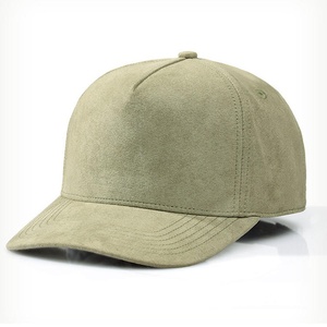 High Crown 5 Pane Hat Personality Suede Custom logo <b>Plain</b> Embroidered Outdoor Baseball <b>Cap</b> - Product Image 2