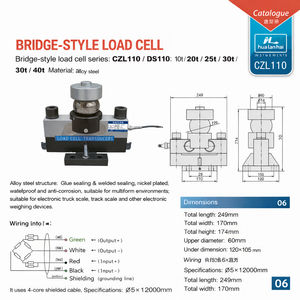 로드셀 브리지 타입 합금강 IP68 C3 OIML R60 10t-40t 0.02% 정확도 계량교 트럭 스케일 HLH 브랜드 ISO9001 CE 인증 - Product Image 2