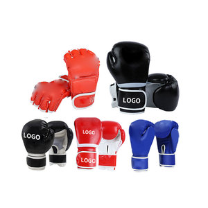 Gants de boxe en cuir noir et jaune, à lacets, pour adultes, pour l'entraînement - Product Image 5