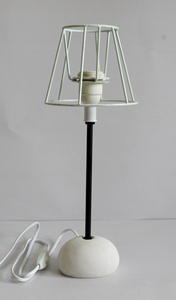 Luxury Indoor 100% Hemp Fiber Organic Paper <b>Lamp</b> Handmade <b>Table</b> <b>Lamps</b> with Sandwiched Recycled Cotton Thread - Product Image 5