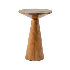 Table d'appoint artisanale en bois fabriquée à partir de bois de qualité, alliant artisanat traditionnel et design moderne - Product Image 3
