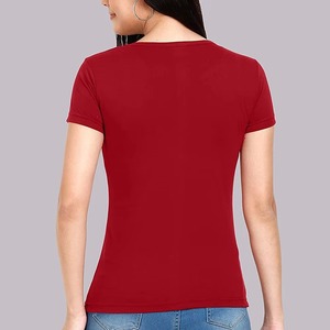 Camisetas de Manga Corta con Cuello Redondo para Mujer, 100 % Ecológicas, de la Mejor Calidad, Transpirables, Antiarrugas, Disponibles en Todas las Tallas, OFERTA - Product Image 3