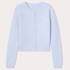 Suéter de punto desgastado con cuello redondo estilo punk transpirable para mujer, camisa gótica estética con botones, ropa urbana de moda en EE. UU. - Product Image 1