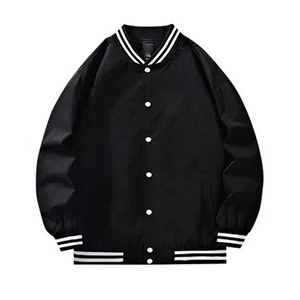 Chaqueta Varsity Unisex de Alta Calidad, Personalizable con Bordado, Logotipo Frontal, Corte Regular, Estilo Preppy, para Otoño - Product Image 5