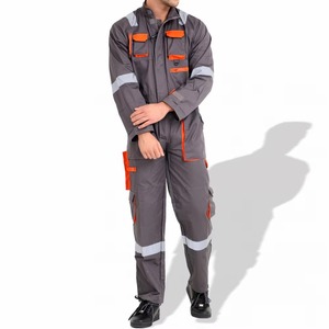 Windproof Polyester Hi Vis Coverall Suit High Visibility <b>Work</b> Wear Uniform Suits Durable <b>Construction</b> Safety Uniform Coverall - Product Image 6