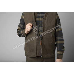 Mens <b>Utility</b> Casual Harkila <b>Vest</b> 100% Genuine Cowhide Leather Outdoor <b>Vest</b> Multi Pockets Cargo <b>Vest</b> Hunting Camping Tactical - Product Image 4