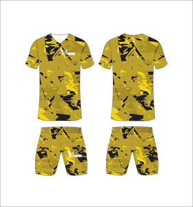 Conjunto de Uniforme de Fútbol Sublimado Personalizado, Transpirable, Cuello en V para Hombre, Equipación de Fútbol con Estampado Completo, Ropa Deportiva para Entrenamiento de Alto Rendimiento - Product Image 1
