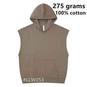 2026 Custom Logo Wholesale Comfortable and Breathable <b>Men</b> Short Sleeve Hoodie Gym Fitness <b>Sleeveless</b> <b>Hoodies</b>. - Product Image 6