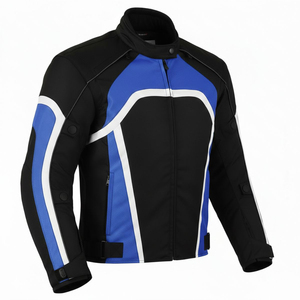 Chaqueta de Cuero para Motocicleta, Unisex, Tallas Grandes, Transpirable, Impermeable, Corte Regular, Estilo Urbano, Cuello Redondo, con Diseño Personalizado - Product Image 3