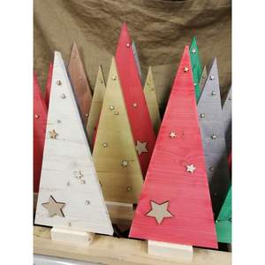 Festive Table <b>Top</b> Decor Wooden and MDF <b>Christmas</b> <b>Tree</b> Stand with Accessories for Spaces - Product Image 2