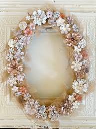 Corona Floral Hecha a Mano, Flores Decorativas de Forma Ovalada, Sin Iluminación, Artesanía para Bodas, Decoración de Pared para el Hogar, Estilo Rústico - Product Image 4